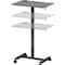 Lorell Height-adjustable Mobile Desk LLR84837 - alternate 1